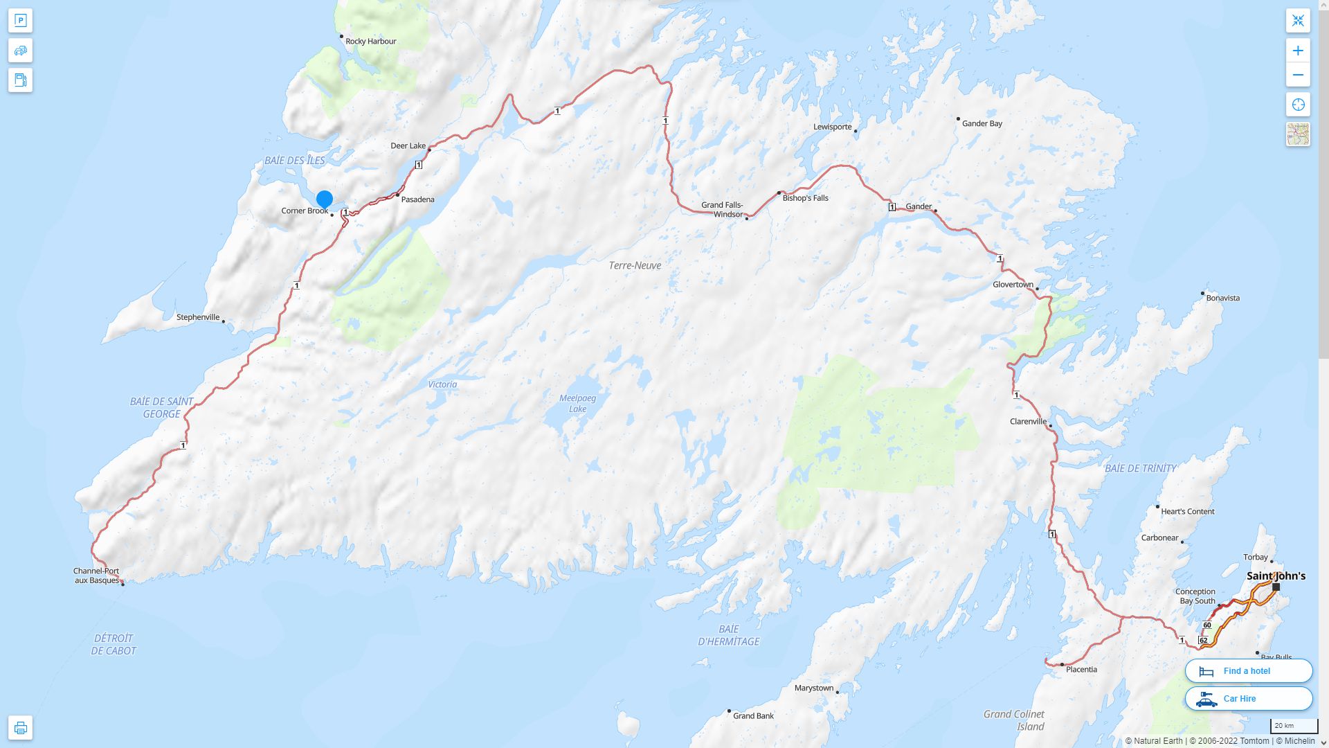 Georgetown Highway and Road Map
